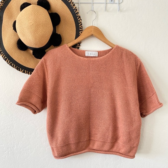 J. Jill Sweaters - ✨ Vintage 90’s J. Jill Cozy Peachy Pink Terracotta Cotton Knit Sweater ✨